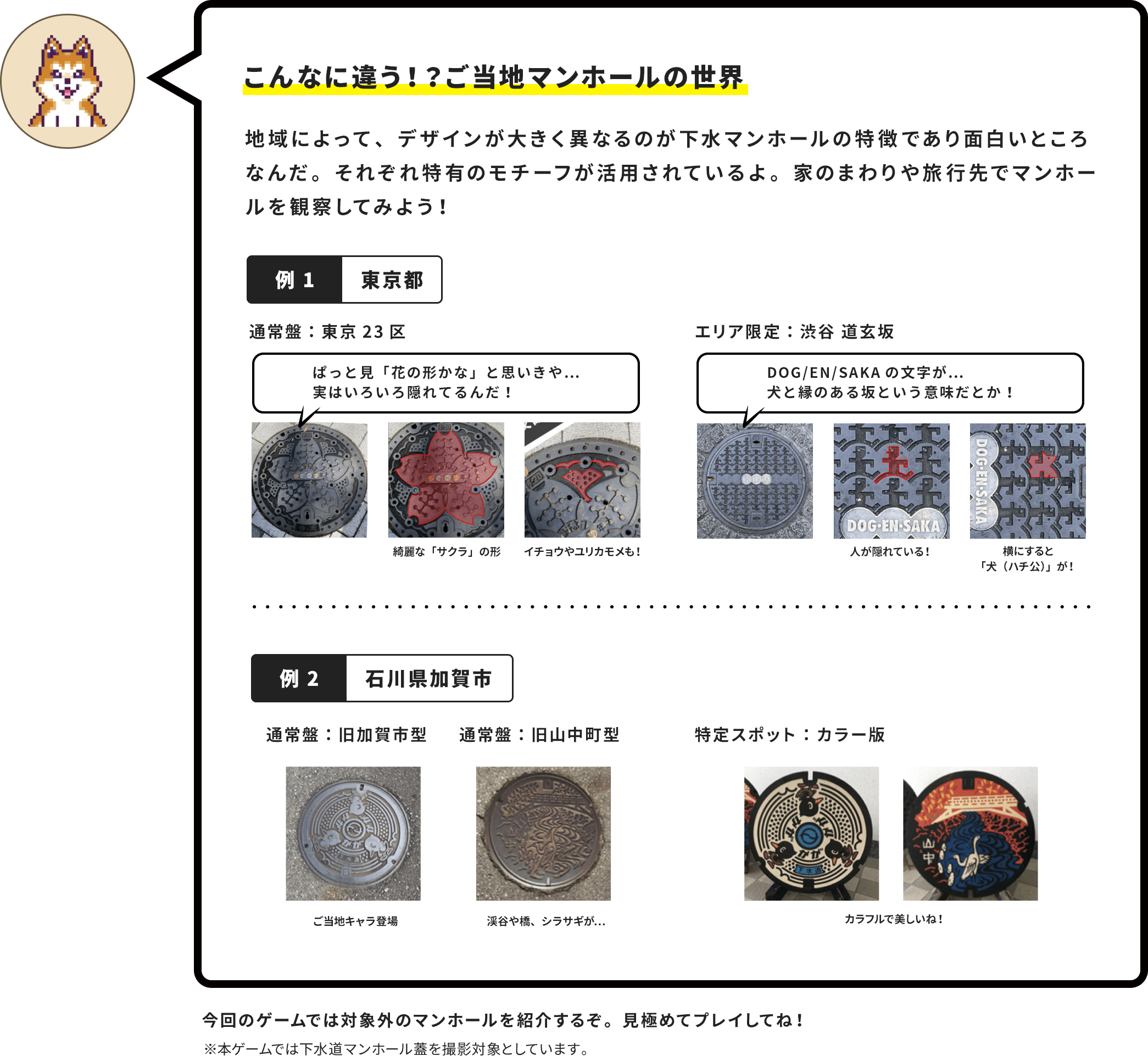 こんなに違う！？ご当地マンホールの世界